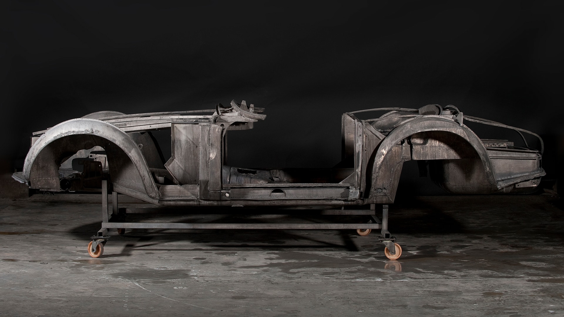 Elvis Presley’s BMW 507 before repainting